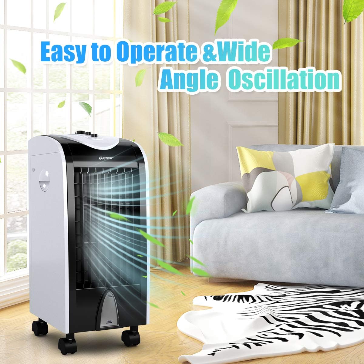 Get Discount Offer COSTWAY Evaporative Cooler, 3-in-1 Portable Air Cooling, Fan, and Humidifier with 3 Speeds, Bladeless Air Cooler 2 Ice Box for Indoor, Home, Office, Dorm New Arrivals COSTWAY Evaporative Cooler, 3-in-1 Portable Air Cooling, Fan, and Humidifier with 3 Speeds, Bladeless Air Cooler 2 Ice Box for Indoor, Home, Office, Dorm