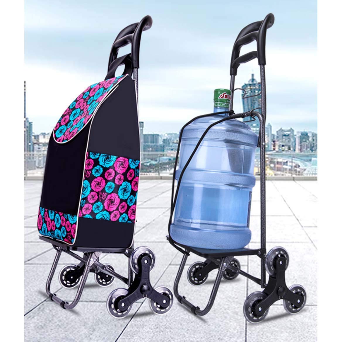 GRADENEVE Chariot Utilitaire Sur Roulettes Pliable En Fer