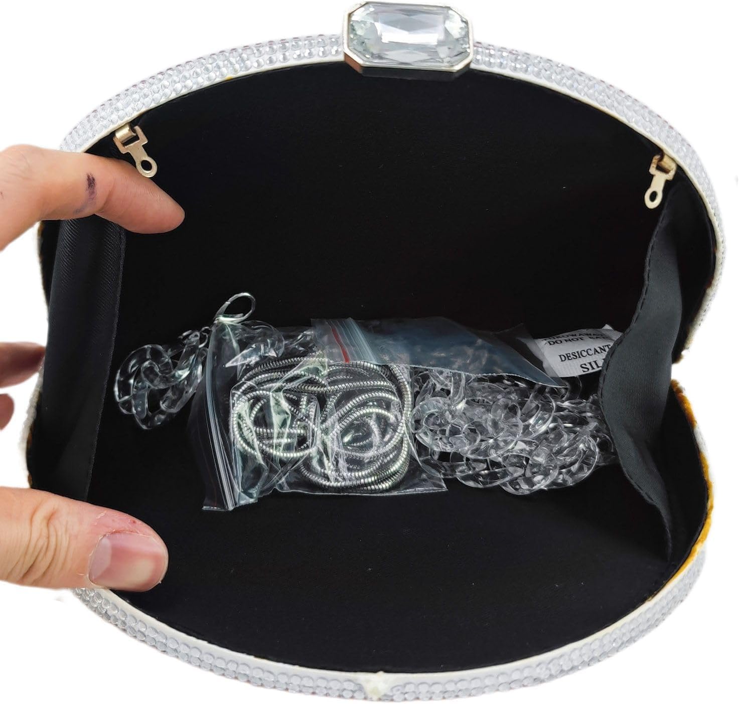 Boutique De FGG Retro Mini Crystal Clutch Purses for Women Luxury Rhinestone Evening Bag Novelty Formal Party Clutch Handbag - Image 6