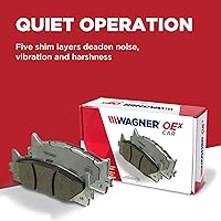 Vista 5 de Wagner Brake OEX OEX1156 Juego de pastillas de freno de disco Cerámica Premium
