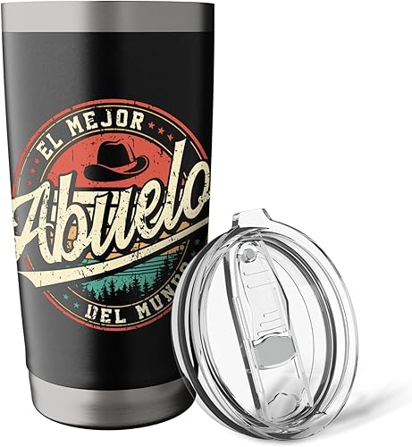 Miniatura 5 de Abuelo El Mejor Del Mundo Grandpa Regalo Para Abuelo - Vaso aislado de acero inoxidable