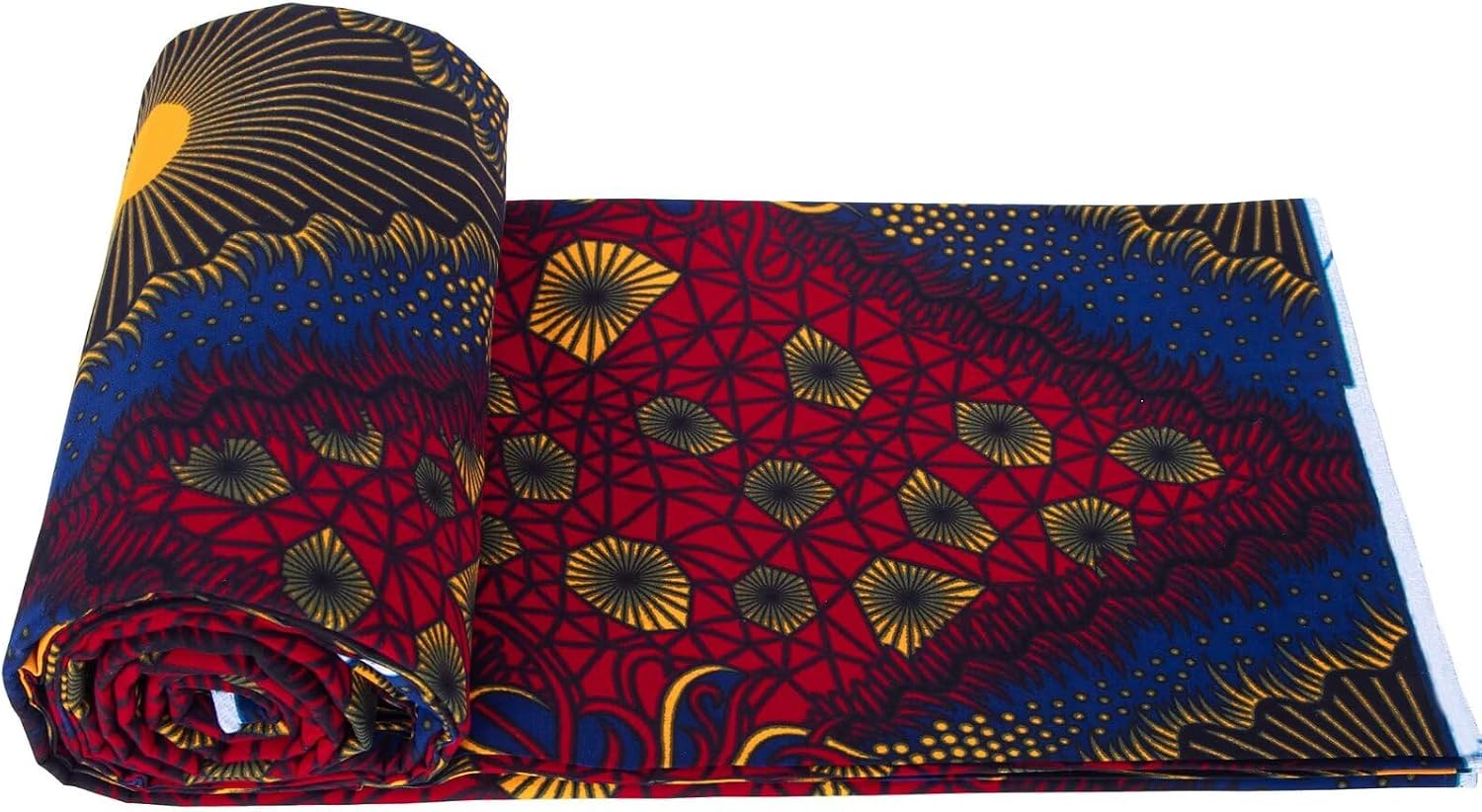 6 Yards African Ankara Wax Print Cotton Fabric Used for Clothing Sewing Material