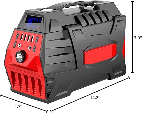 Miniatura 10 de Banco de energía portátil de 500 W, batería de reserva de generador solar para exteriores de 296 Wh, con salida de CA de 110 V500 W para uso