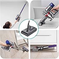 Vista 5 de Rocivic Reemplazo de batería Dyson V8 de 4.5Ah 21.6V, compatible con aspiradora de mano V8 Animal Dyson V8 Fluffy V8 Motorhead V8 Absolute SV10