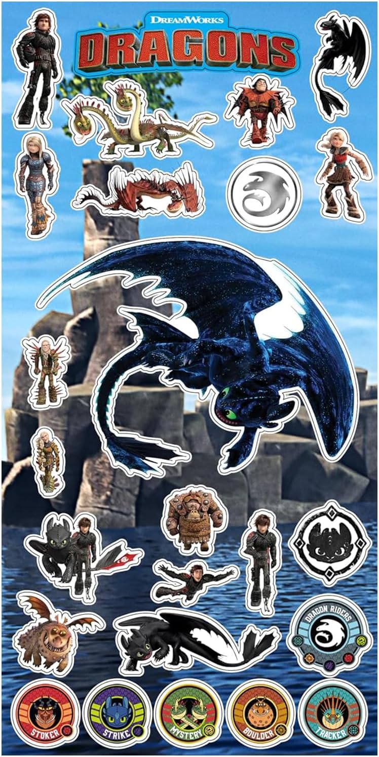 How to Train Your Dragon Travel Blanket and Cinch Bag Set - Bundle with 50" x 60" Toothless Blanket, Pillow, Travel Bag, Stickers, More | How to Train Your Dragon Travel Accessories Pack