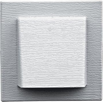Builders Edge 140110774001 Fiber Cement 4" Hooded Vent 001, White