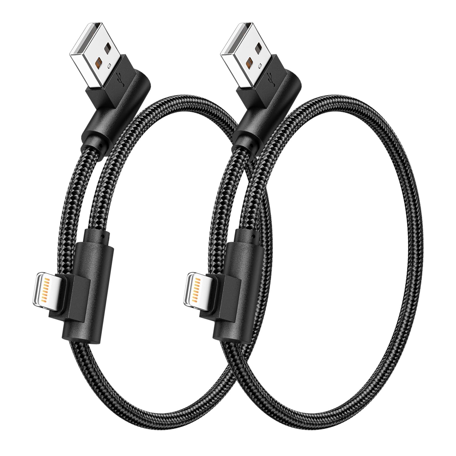 RAVIAD Câble USB C Vers Lightning Court, [2Pack 0.15M] Certifié MFi Câble USB C Lightning Charge Rapide Power Delivery Compatible Avec IPhone 14/13 Pro Max/12/11 Pro Max/11/SE 2020/XR/XS/X/8 - Noir