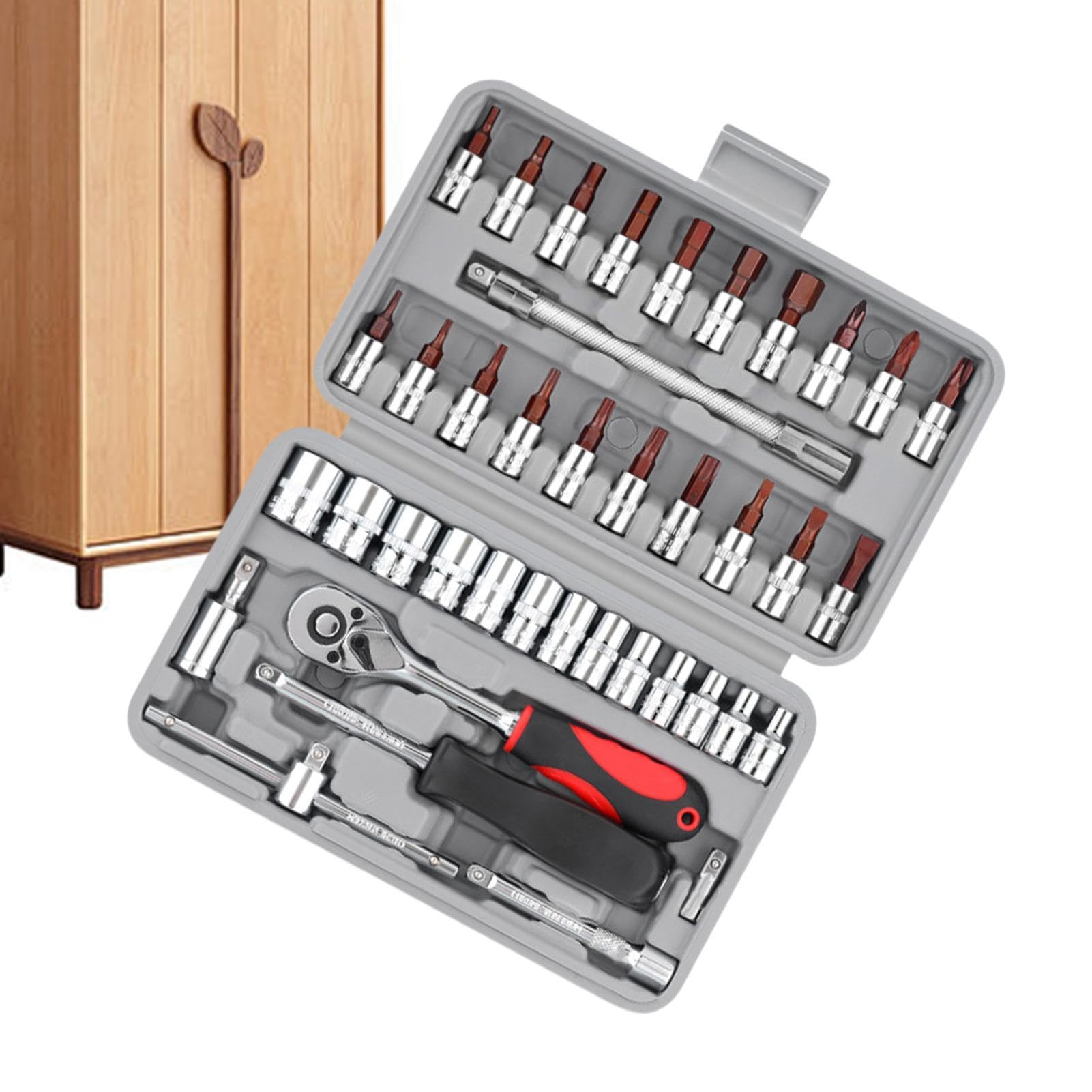 Set d'de tournevis 6,35 mm avec rallonge, queue hexagonale, 72 dents