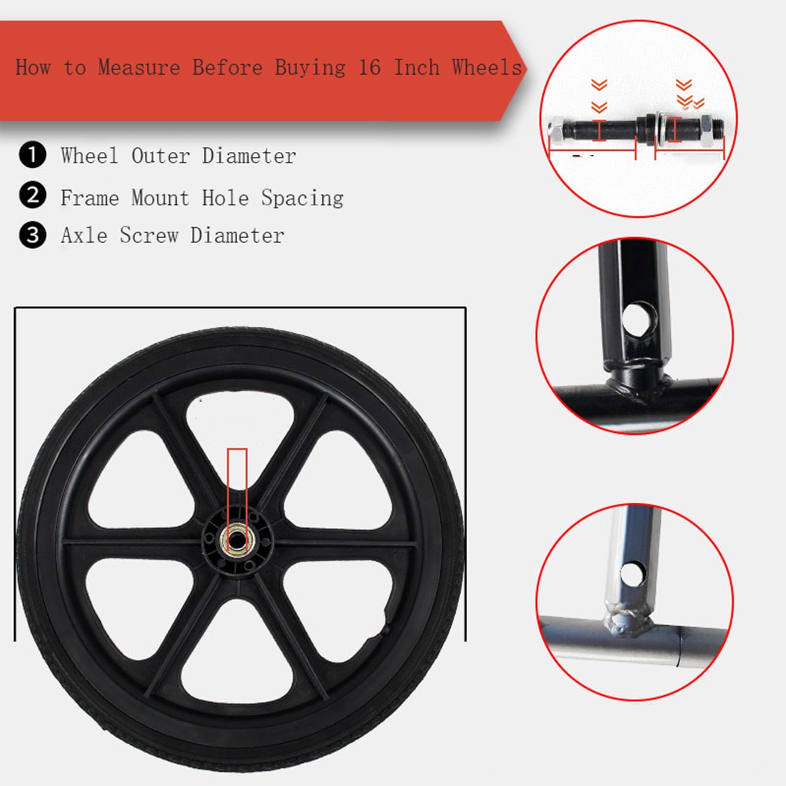 Rollstuhlzubehör Hinterräder, Airless-Vollräder