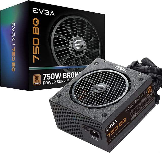 Evga 750 Bq, 80+ Bronze 750W, Semi Modular, Includes Free Power on Self Tester, Power Supply 110-Bq-0750-V3, Black