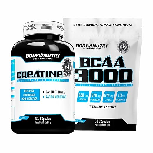 Kit Creatina + BCAA - 120 Cápsulas