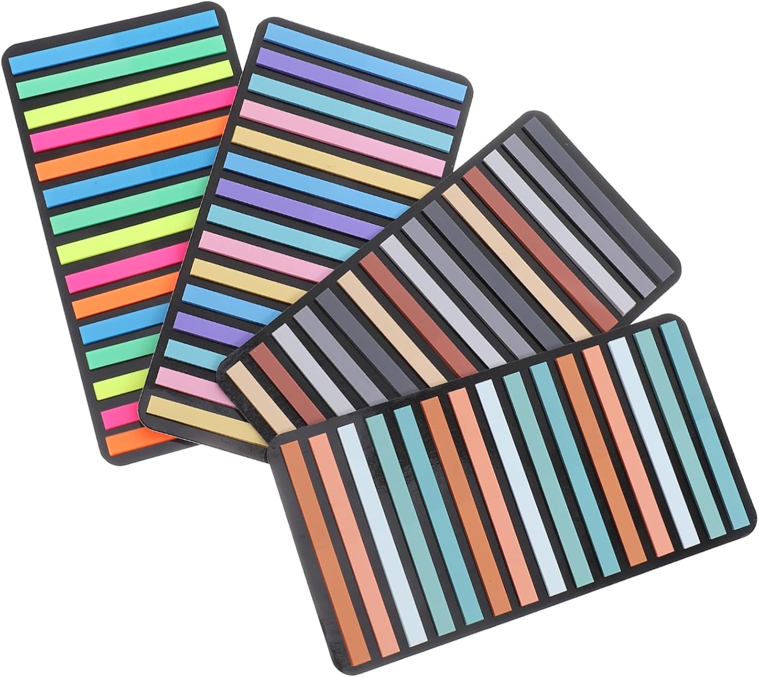 SECFOU 4 Sets Learning Accessory Clear Sticky Notes Book Tabs Cute Memo Stickers Portable Reading Strips Sticky Index Tabs Sticky Page Flag Tabs Colorful Reading Strips Labels The Pet