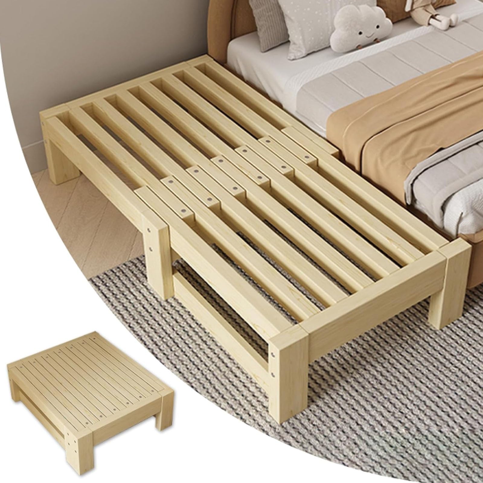 すのこ 伸縮　シングルベッドフレーム Amazon｜HXNXSY 伸長式 すのこベッド ベッドフレーム 伸長式シングル