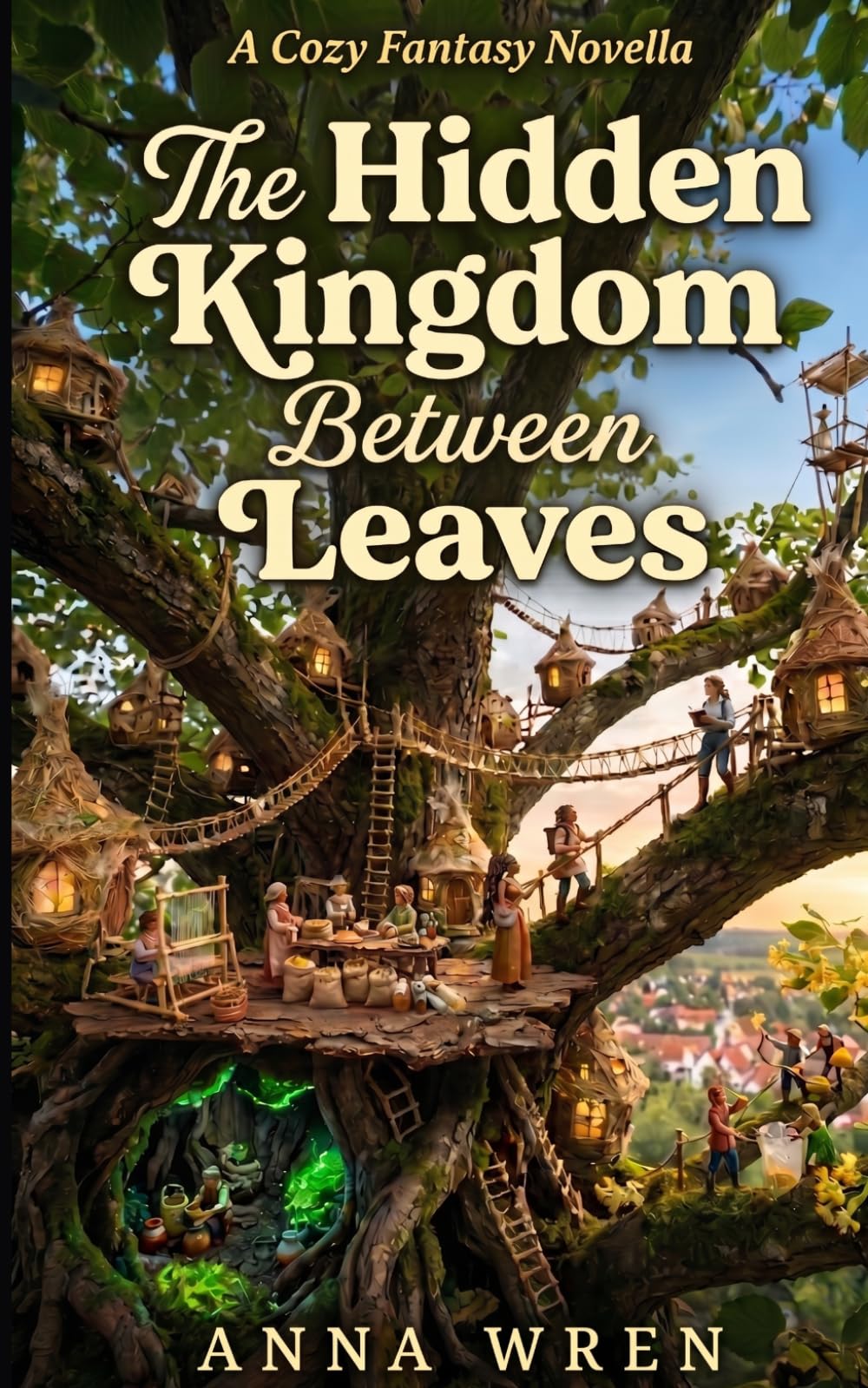 The Hidden Kingdom Between the Leaves: A Cozy Fantasy Novella of A hidden kingdom lives in the branches (Fantasy Journeys)