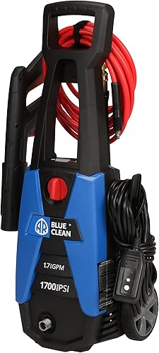 Miniatura 8 de AR Blue Clean, BC142HS - Lavadora a presión eléctrica, 1700 PSI, 1.7 GPM, 11 amperios, boquilla de 15 grados, pistola rociadora fácil de apretar,