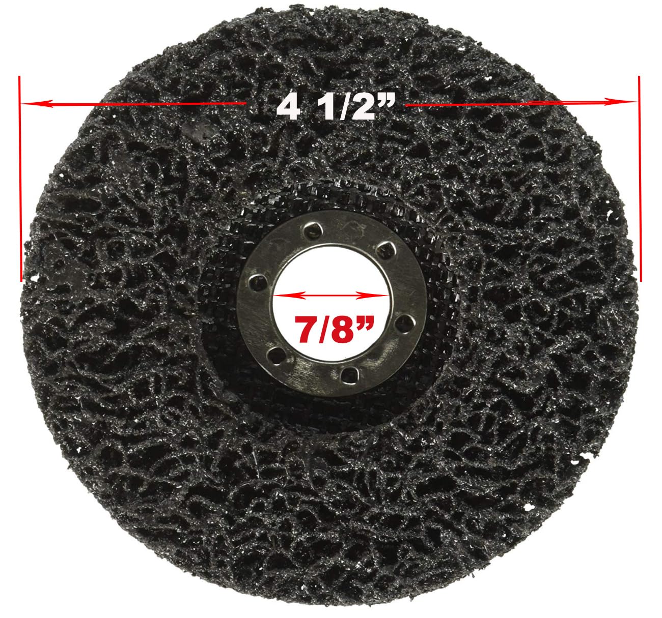 4 Pack 4-1/2" x 7/8" Replacement Disc for Paint & Rust Remover, Stripper