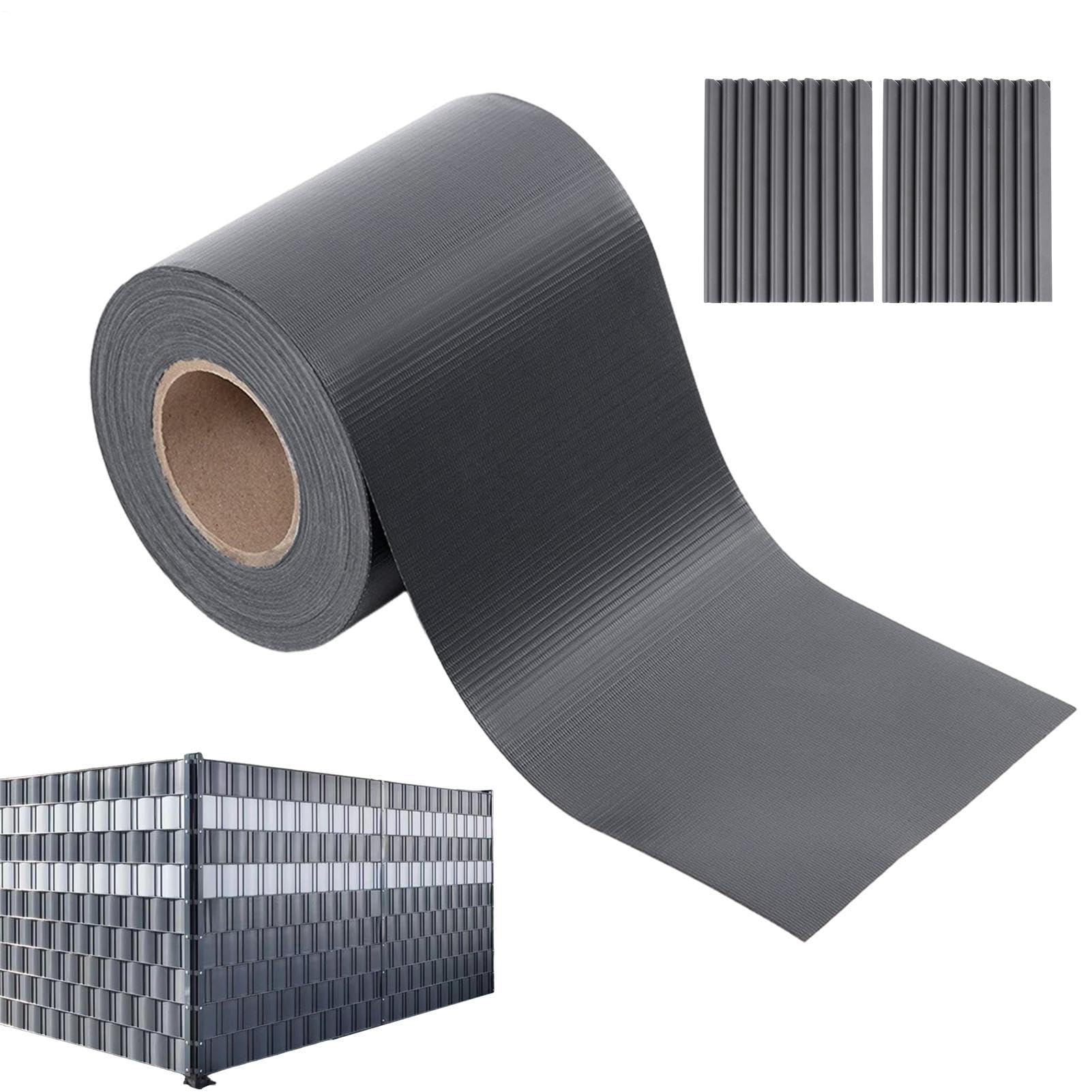 Brise-vue pour clôture grillagée PVC bande ajustable jardin et cour