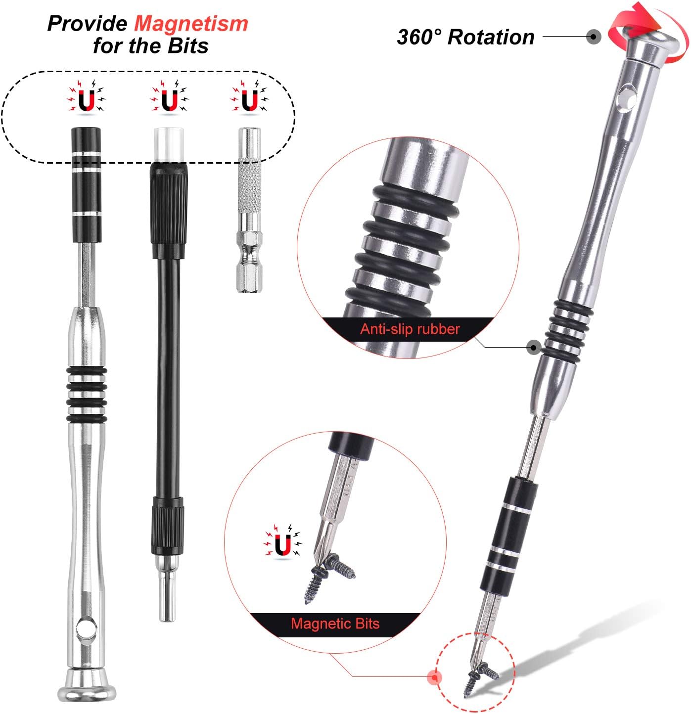 Best Cyber Deals 🔥 Precision Screwdriver Set,Magnetic Screwdriver Repair Tool Kit for iPhone Series/Mac/iPad/Xbox Series/PS3/PS4/NS Switch/Eyeglasses/Watch,Cellphone/PC/Electronic