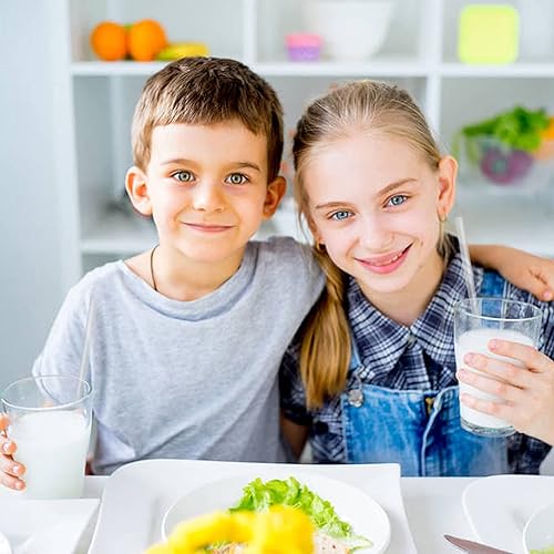 Vista 14 de Pajitas transparentes, 100 popotes de plástico desechables largos (0.23 pulgadas de diámetro y 10.2 pulgadas de largo), transparente Claro