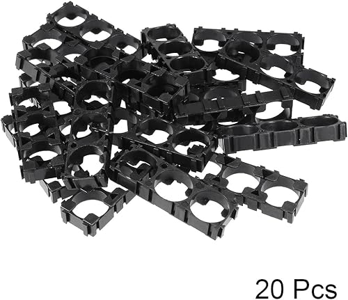 Miniatura 2 de uxcell Soporte de batería triple de celda de iones de litio de 20 piezas para paquete de batería de bricolaje