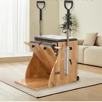 Warayumi Pilates Chair Pedal Stable Combination Chair with Handles Yoga Fitness Equipment Pilates Training Equipment Home Gym Yoga Training Stretching Exercise
