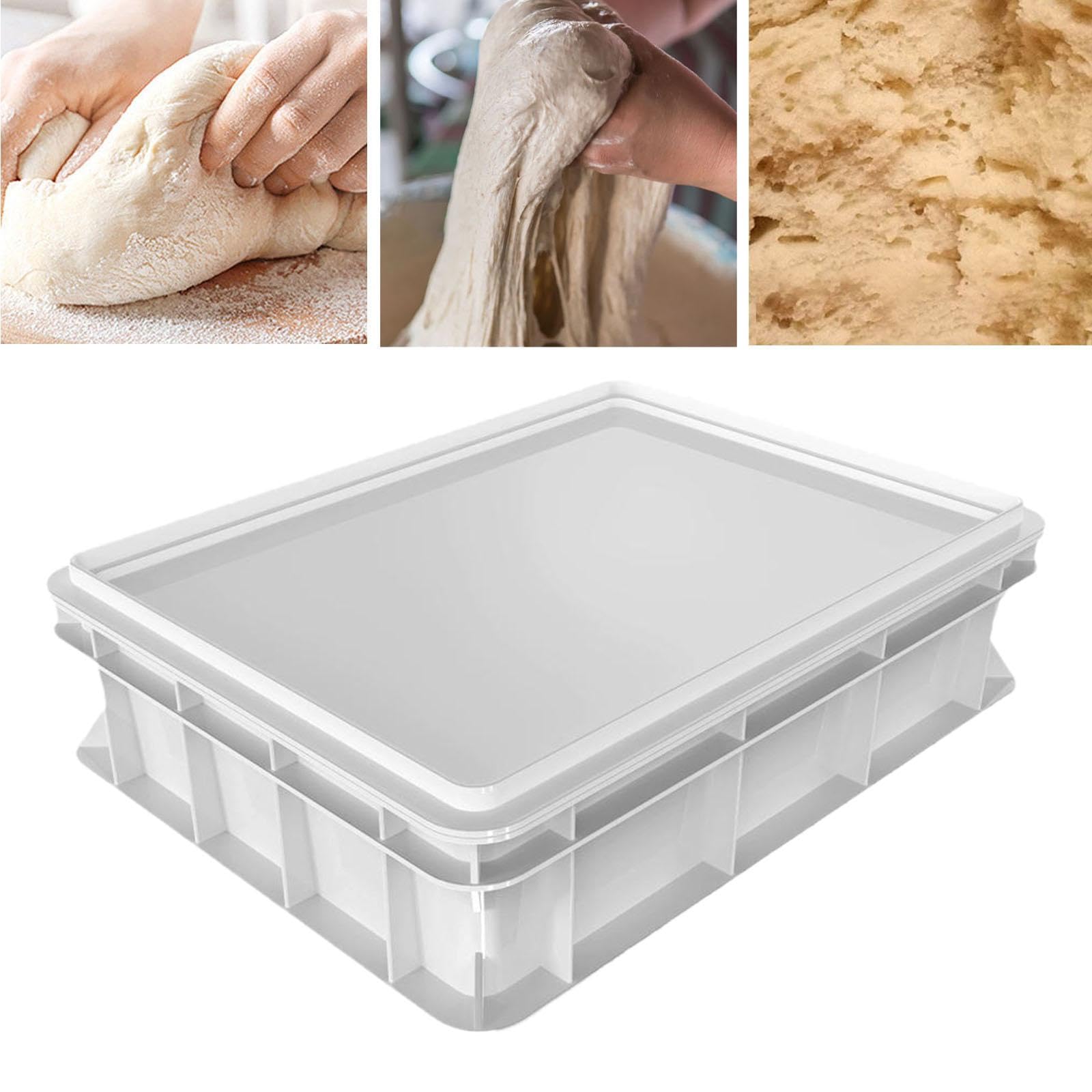 Caja para, Multiusos, para Almacenar Alimentos, Contenedor Apilable, Ideal para Restaurantes, Refrigeradores, Cocina, 60x40x7.5cm