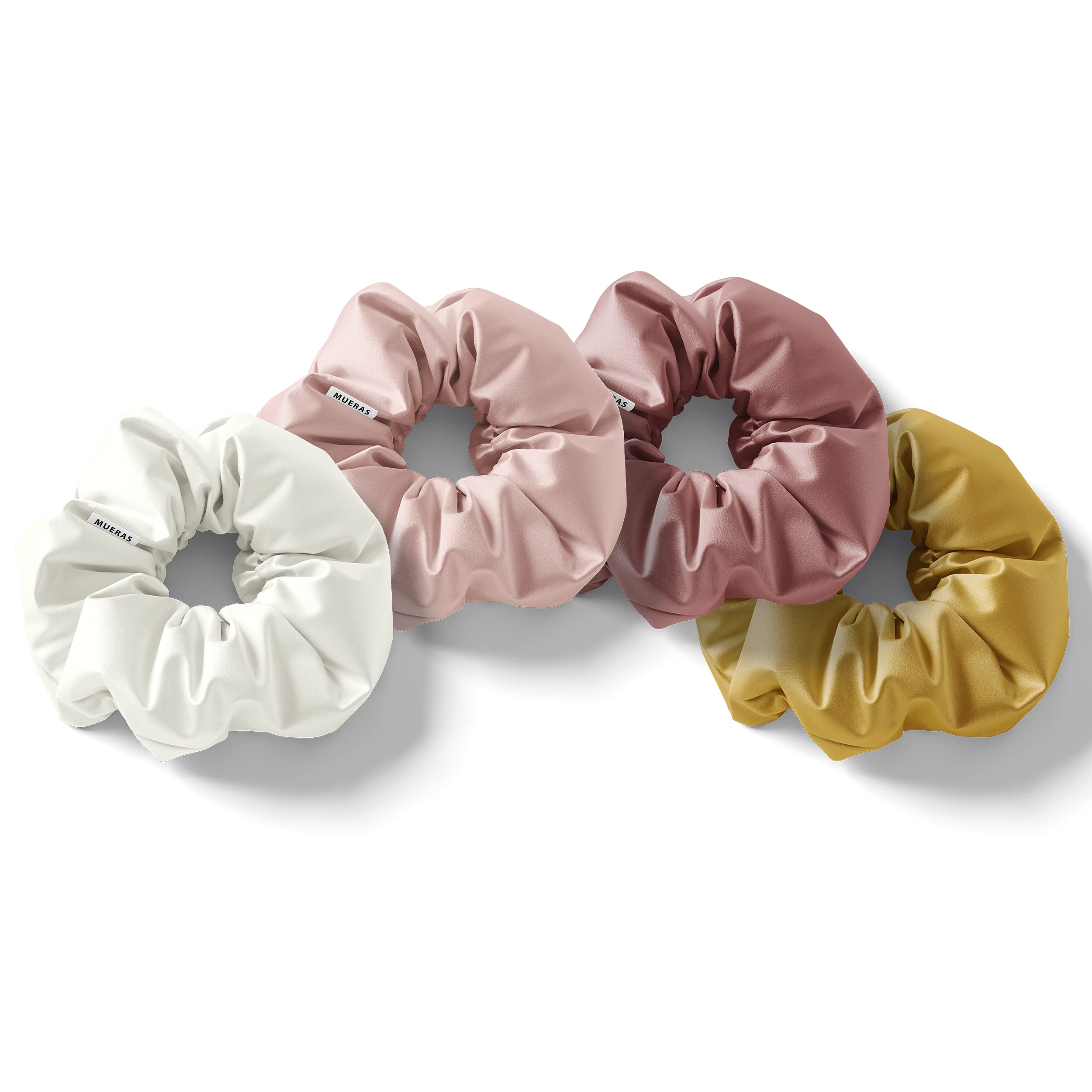 Mueras Novo Amour Silk Satin Scrunchies Elastic Hair Band for Women (Large , Multicolour) - Pack of 4 (B0818L5HFG) Amazon Price History, Amazon Price Tracker