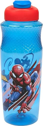 Spider-Man Character - Botella de agua Sullivan de 30 onzas, azul, rojo