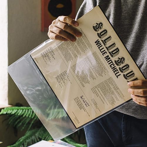 Miniatura 8 de Vinyl Fever Fundas de disco [paquete de 25] – Fundas exteriores transparentes para álbumes – Fundas de vinilo de polipropileno duraderas de 3 mil de