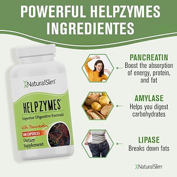 NaturalSlim Digestive Health Bundle Good Flora & Helpzymes - Potent Probiotics & Powerful Digestive Enzymes for Better Digestion & Absorption of Food Nutrients | Formulated by Frank Suarez