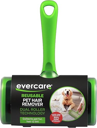 Evercare Duo - Removedor de pelusas y pelusas para mascotas, peine de doble cara para eliminar el pelo y la pelusa de las mascotas de la ropa y los