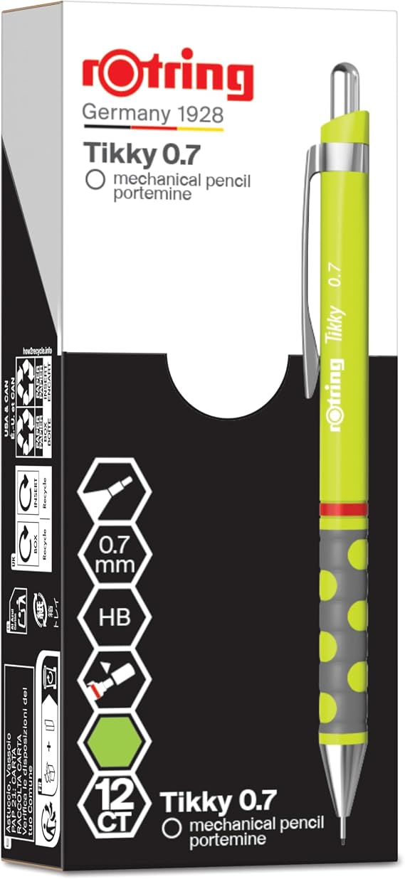 rotring TIKKY Mechanical Pencil, Lemon Green 0.7 mm