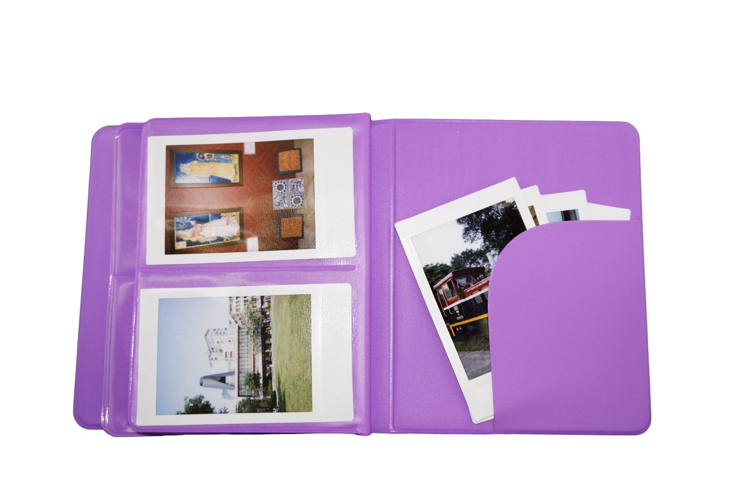 Álbum De Fotos Para Fujifilm Instax Mini (64 Bolsillos) - Tamaño 14.2x11x3.3 Cm, Con Marco Frontal Para Foto De Portada, Diseño Libro