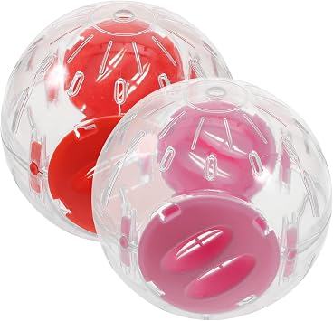 Toyvian Hamster Exercise Ball Toy Ventilation Holes 2pcs PP