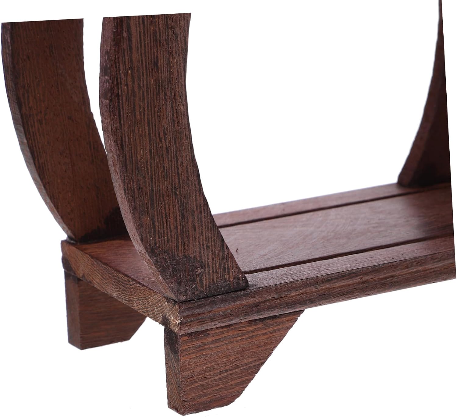SOLUSTRE Merchandise Display Stands Wooden Collection Holder Stand Intricate Carvings