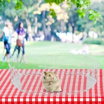 Paint Coating Plastic Buckle Hamster Playpen, Playpen Toy Pet Playpen, for Hedgehog Guinea Pig Rabbit Pets