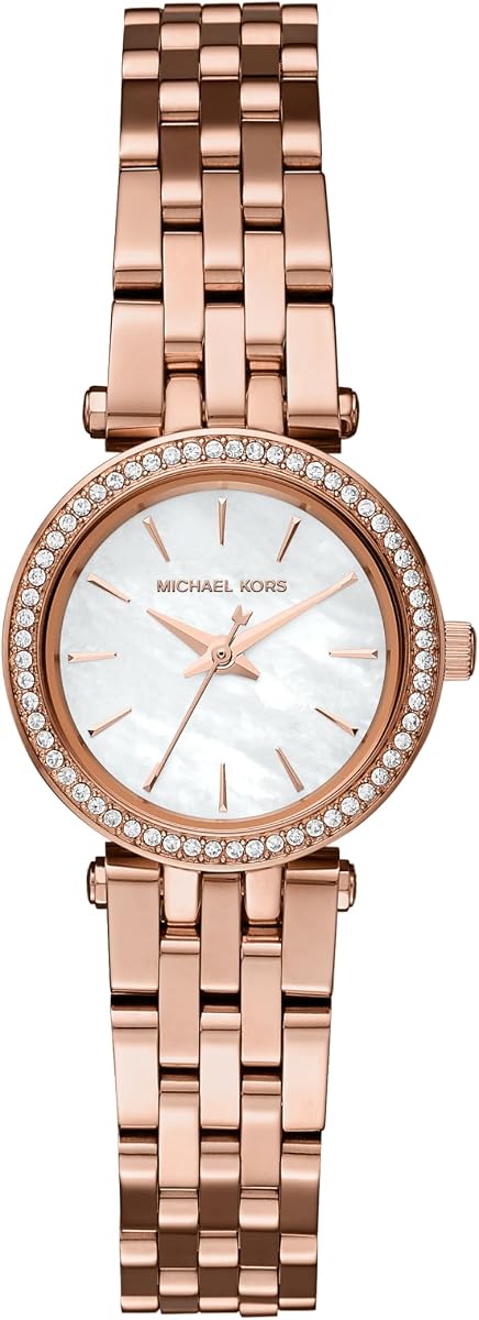 Reloj Darci para Mujer, Reloj de Acero Inoxidable y Cristal Pavé para Mujer