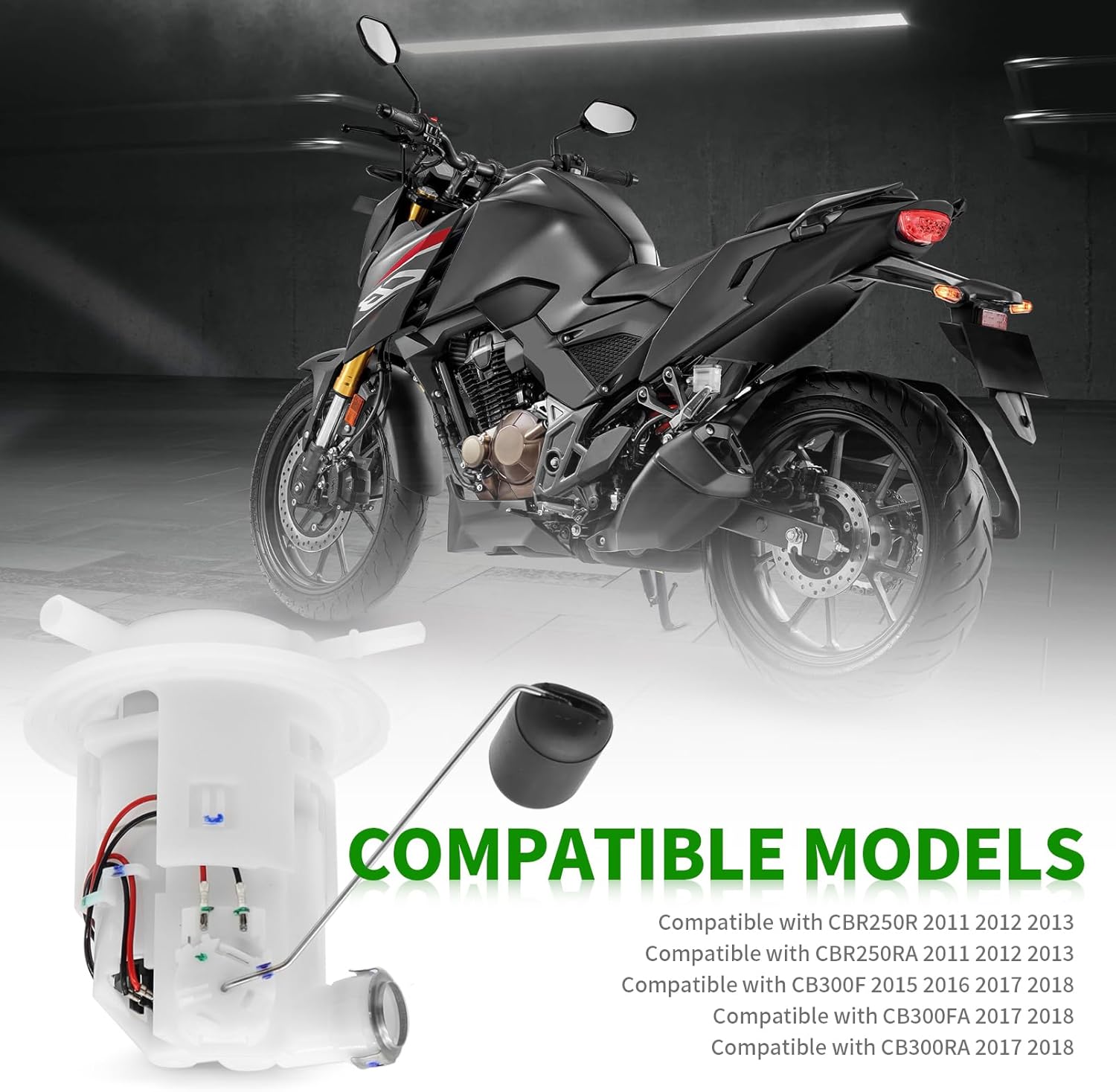 16700-KYJ-901 Fuel Pump Assembly Compatible with CBR250R CB300F CBR300R 2011-2020