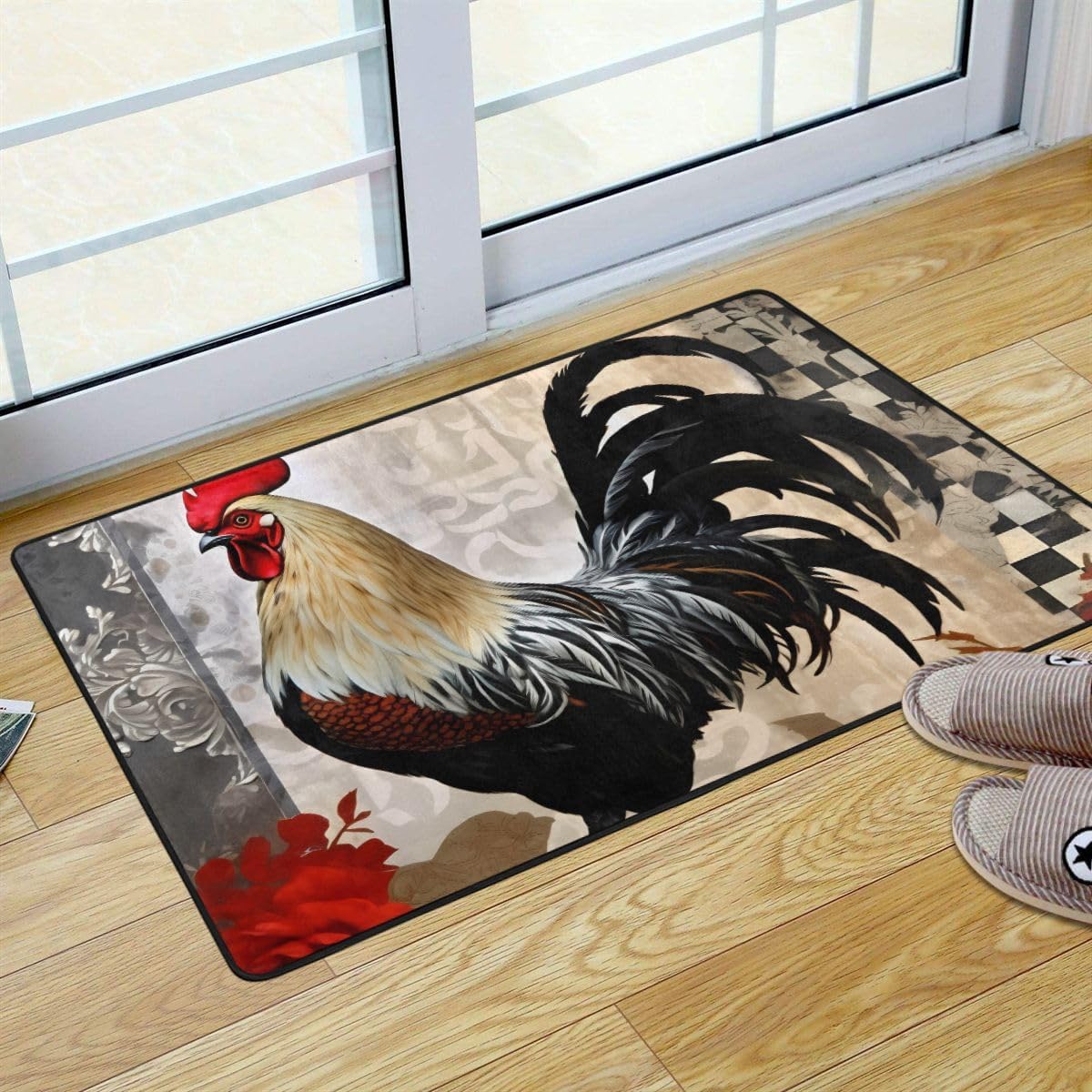 Rooster Kitchen Rug Mat Non Slip Kitchen Mats Anti-Fatigue Floor Mat Doormat for Kitchen Decor 36x24 Inch 21341260
