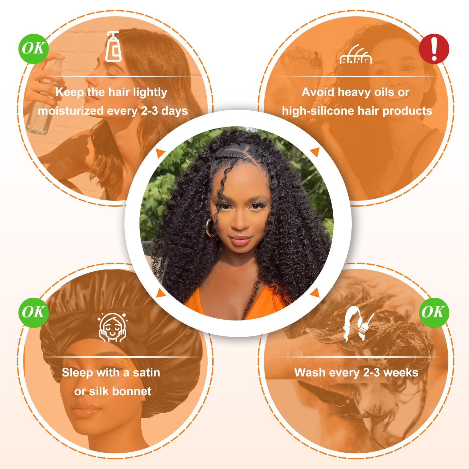 Feather Crochet Hair Extensions for Women 18 Inch Miracle Knots Feather Crochet Hair Pre-Separated Invisible Synthetic Curly Deep Wave Crochet Hair Natural Black 100 strands 18 Inch