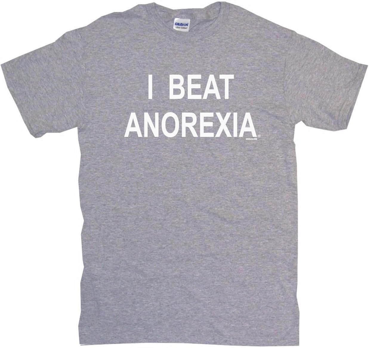 I Beat Anorexia Men's Tee Shirt