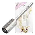 PANA Flat Top Large Barrel 3/32 Shank Size - (Silver, Extra Fine Grit) - Fast remove Acrylic or Hard Gel Nail Drill Bit for Manicure Pedicure Salon Professional or Beginner