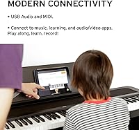 Vista 4 de Korg B2 Piano digital de 88 teclas con audio y USB MIDI - Software incluido - Negro (B2BK)