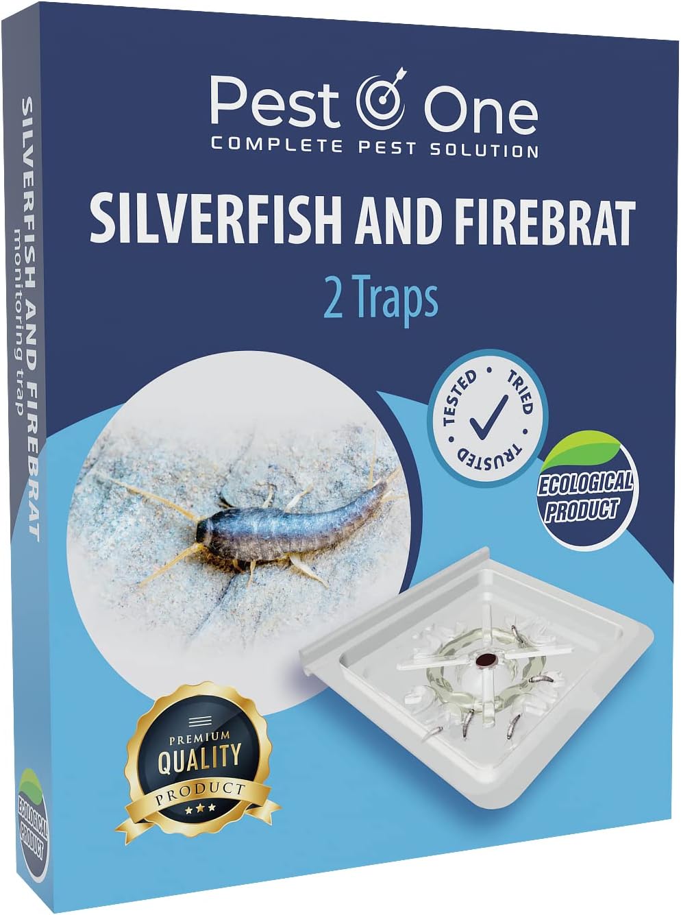 Advanced Silverfish Trap Get Rid of Silverfish Infestation! Durable and EcoFriendly Adhesive