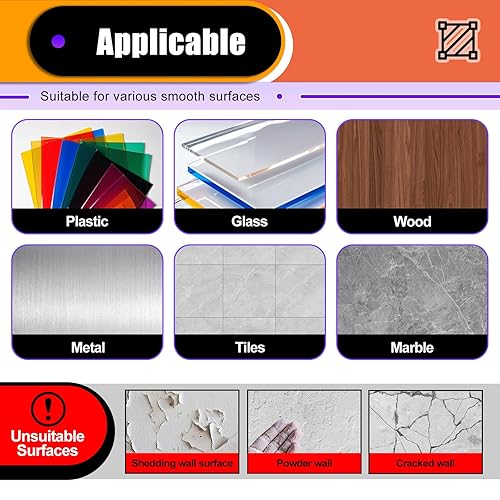 Miniatura 7 de 30 almohadillas adhesivas grandes y fuertes de doble cara, hechas de 3M, cinta de espuma adhesiva cuadrada resistente para pared de decoración de