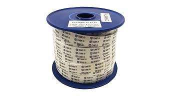 Sur-Seal 24BB.500.040.50 White PTFE Teadit 24BBA Expanded Gasket Tape, 1/2" Width, 0.040" Thick, 50 Spool