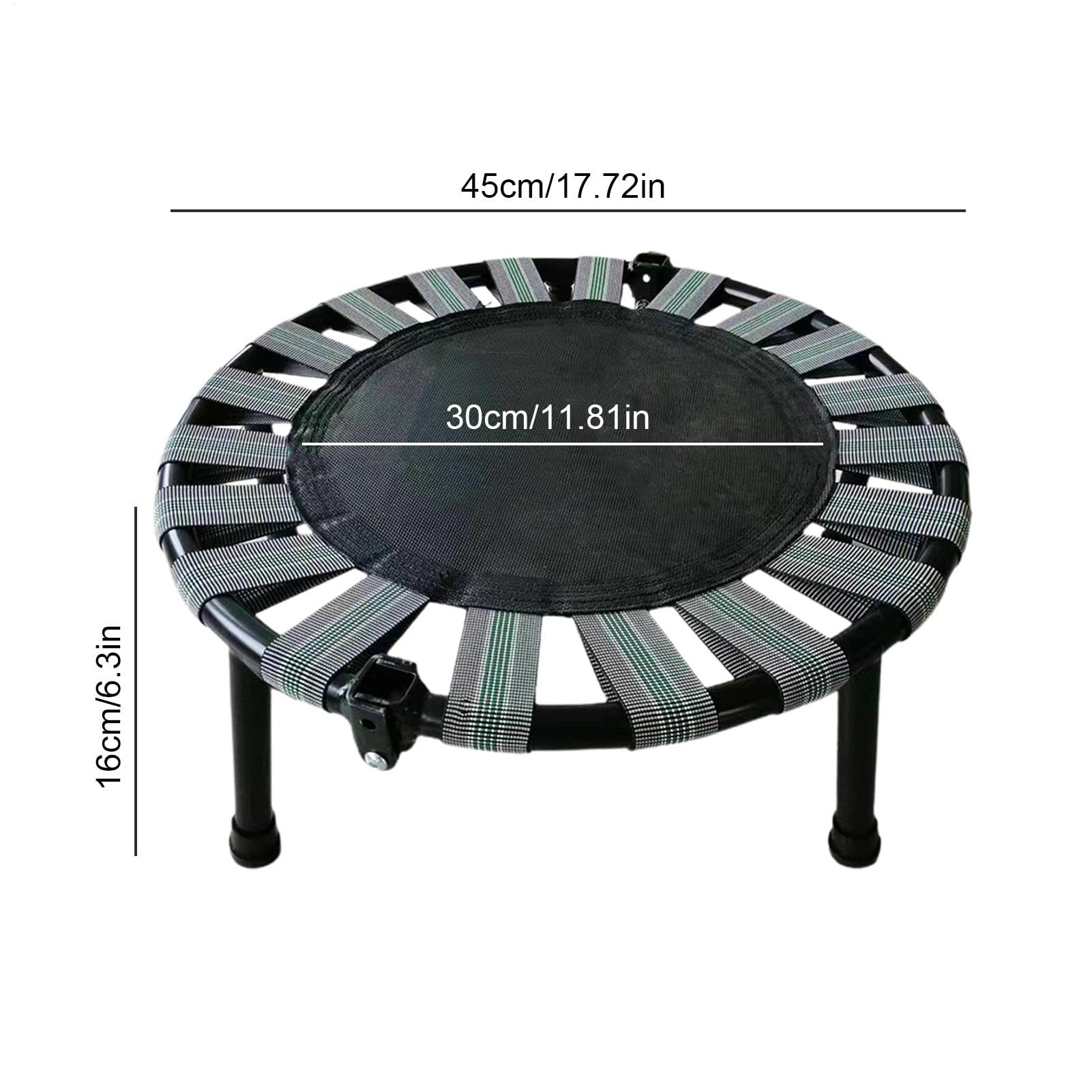 Pequeño Trampolino, Pequeño Trampolín - Cama De Salto Redondo - Carga De Trampolín Plegable Máximo 165 Libros, Trampolines Interiores para Ejercicios Adultos, Juegos para
