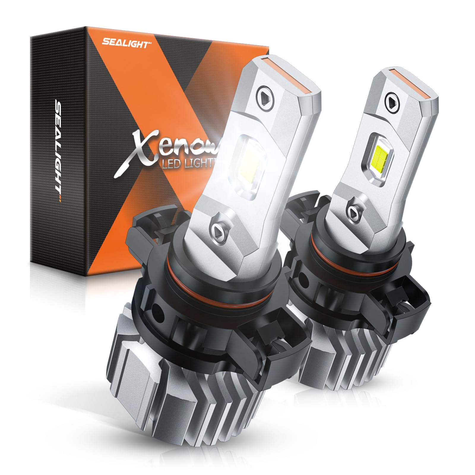 SEALIGHT 5202 LED Fog Light Bulbs, 44,000LM Super Bright 5202 Led Bulb,Plug &amp; Play for 5201/PS19W/PS24W Fog Lights &amp; DRL, IP68 Waterproof, 6000K Cool White, Pack of 2