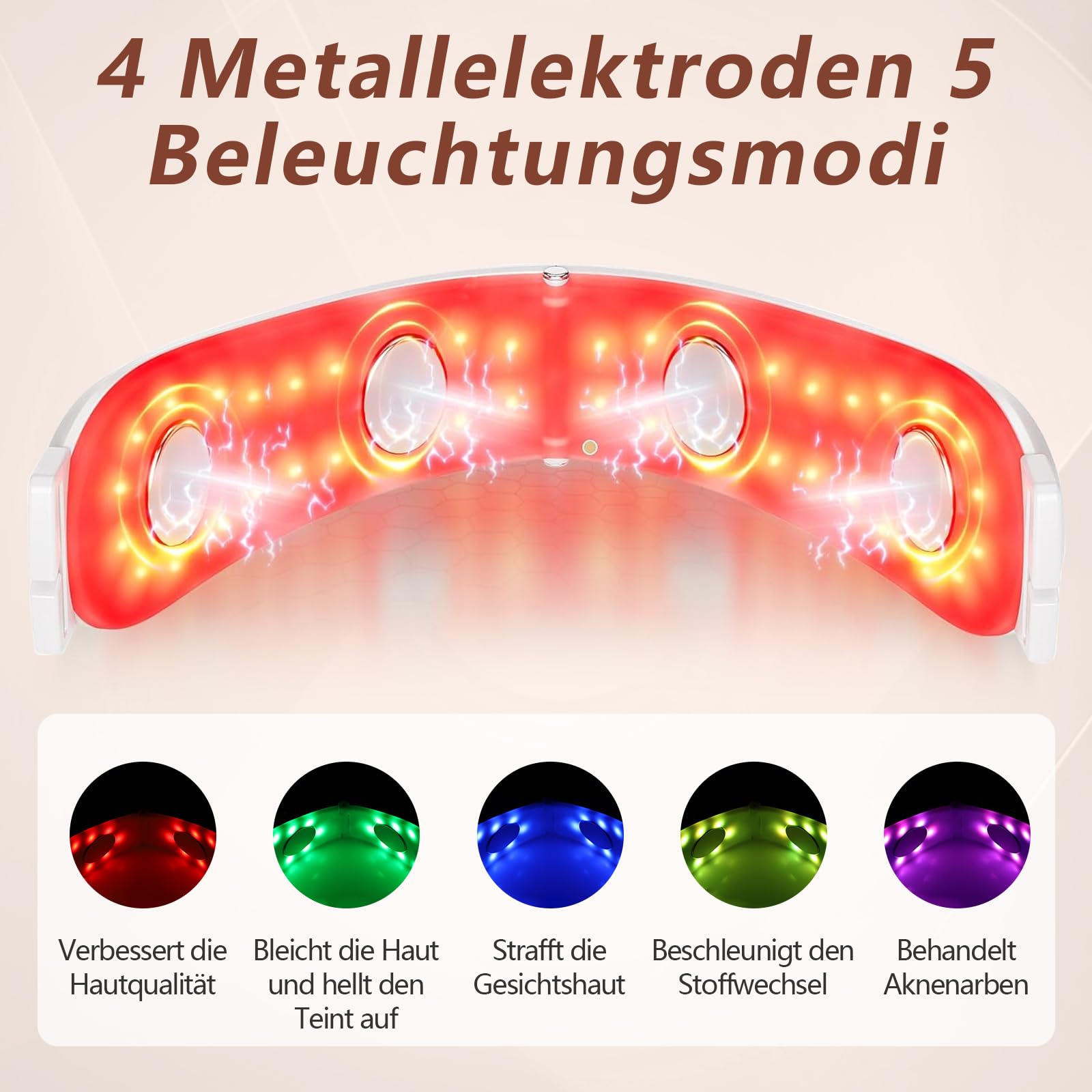 Elektrisches V-Face Shaping Massager, EMS Facelifting Gerät Weiß mit 6 Modi 18 Intensitätsstufen, Doppelkinn Entferner mit Fernbedienung, Gesichtsmassagegerät für Schlanke Kieferlinie