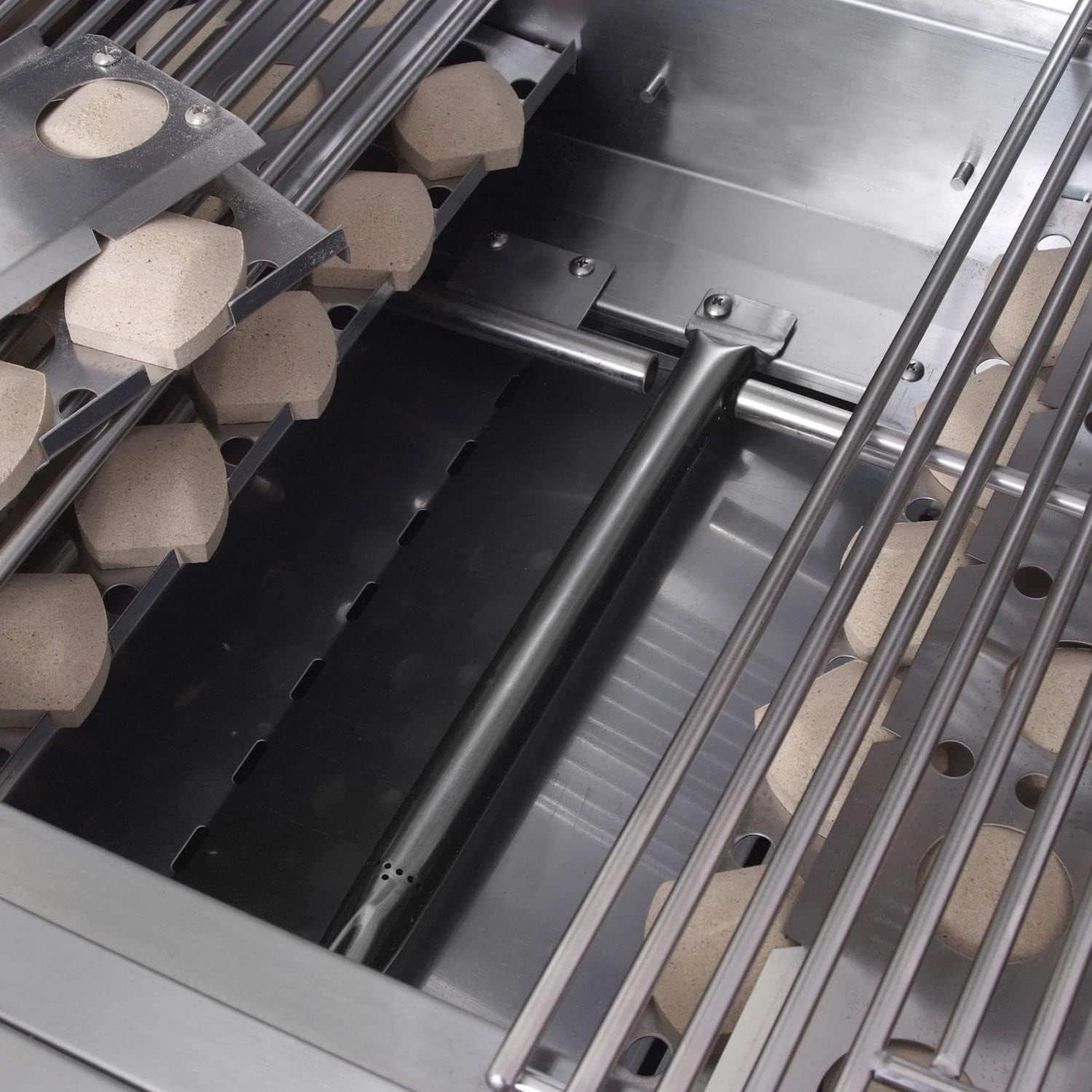 32 Premier Grill with Blue LED and Rear Burner - NG